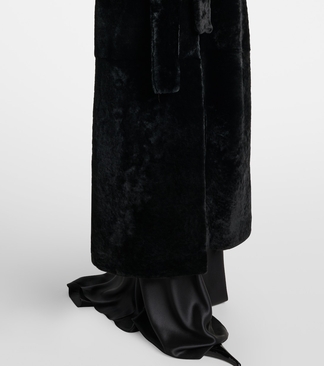 Giovanna shearling wrap coat | Nour Hammour