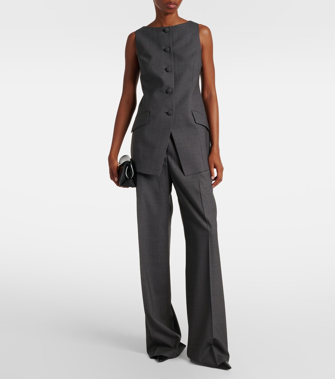 Pleated wool suit pants | Róhe