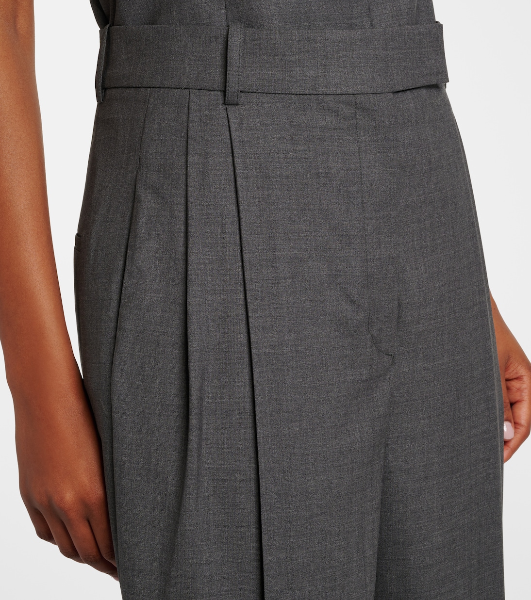 Pleated wool suit pants | Róhe