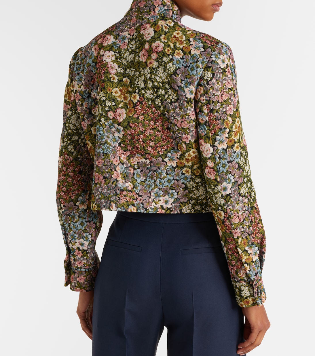 Chaqueta cropped VGold floral | Valentino