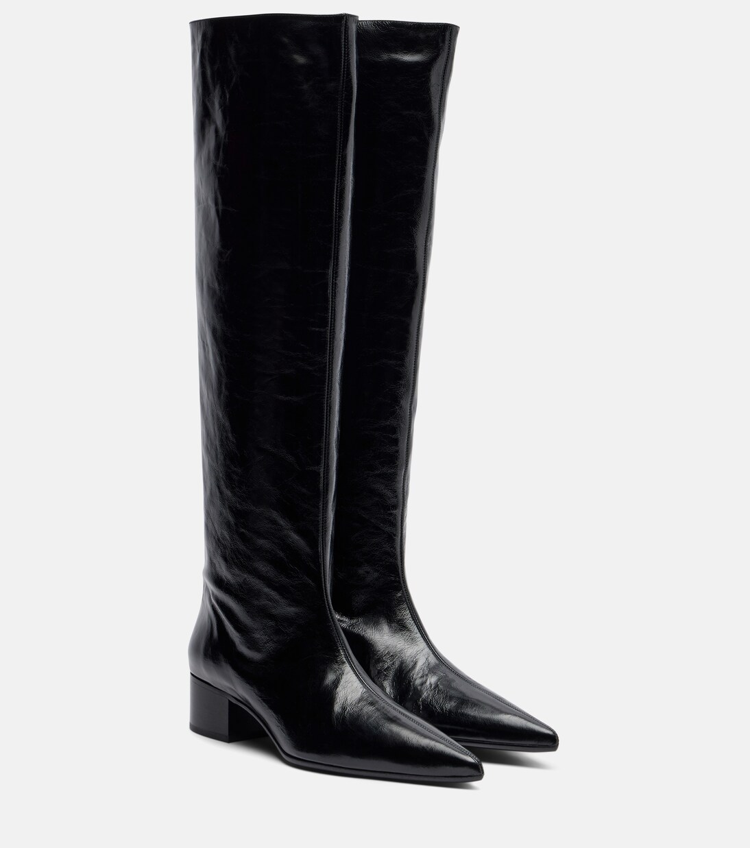 Andee 40 leather knee-high boots | Khaite