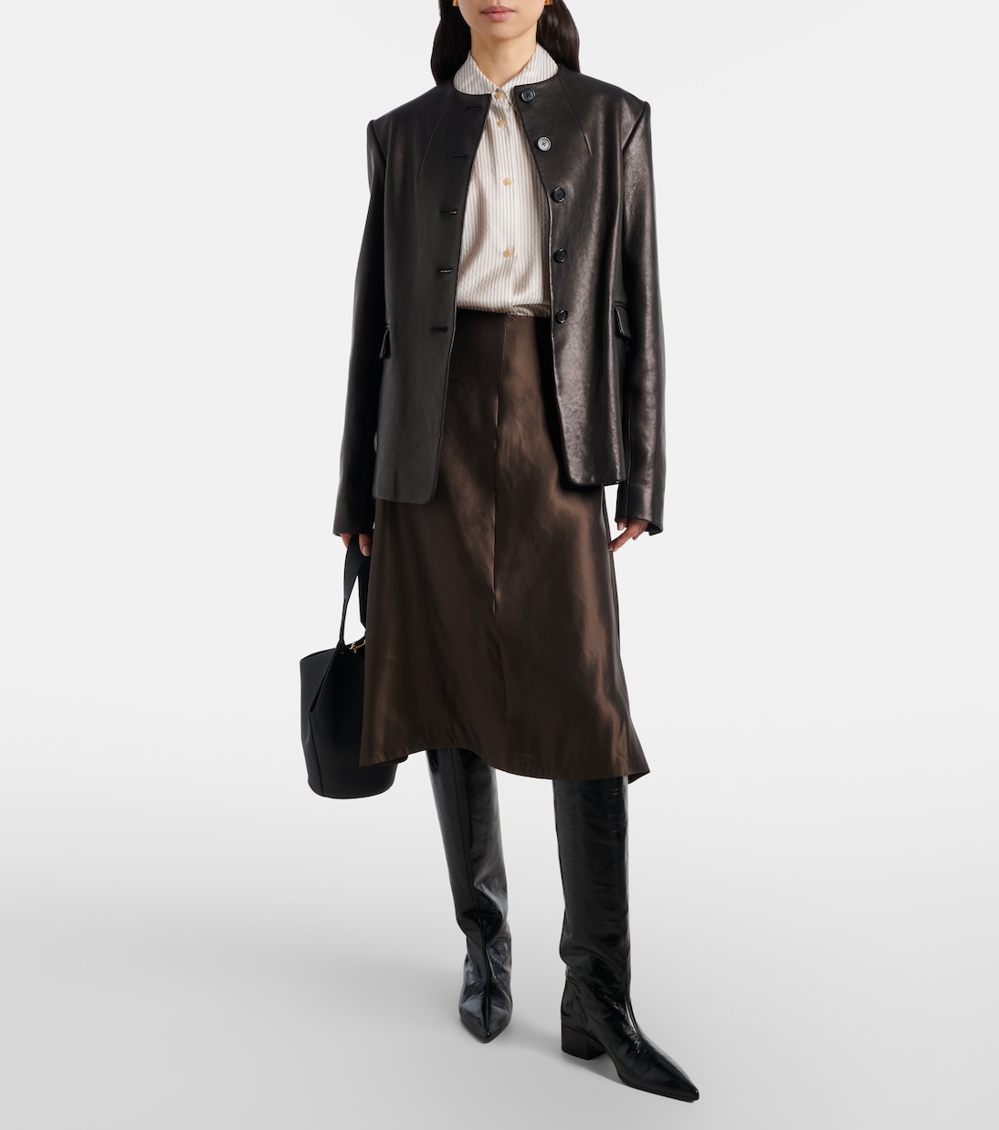 Andee 40 leather knee-high boots | Khaite