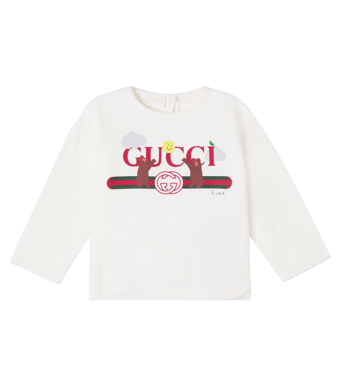 x Euan Roberts Baby printed cotton jersey sweatshirt | Gucci Kids