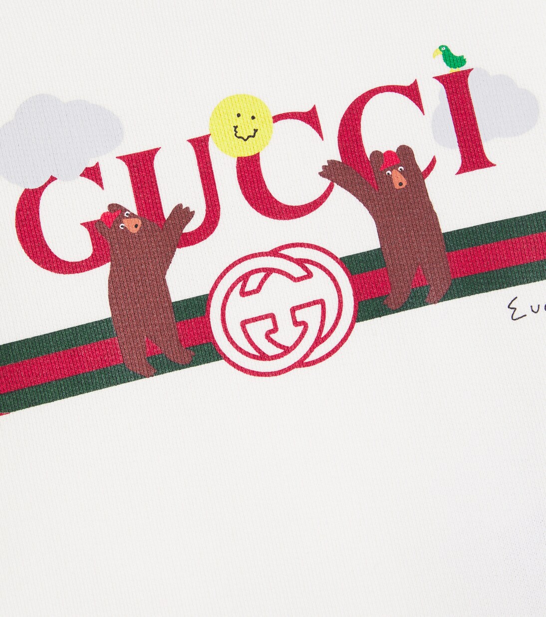 x Euan Roberts Baby printed cotton jersey sweatshirt | Gucci Kids