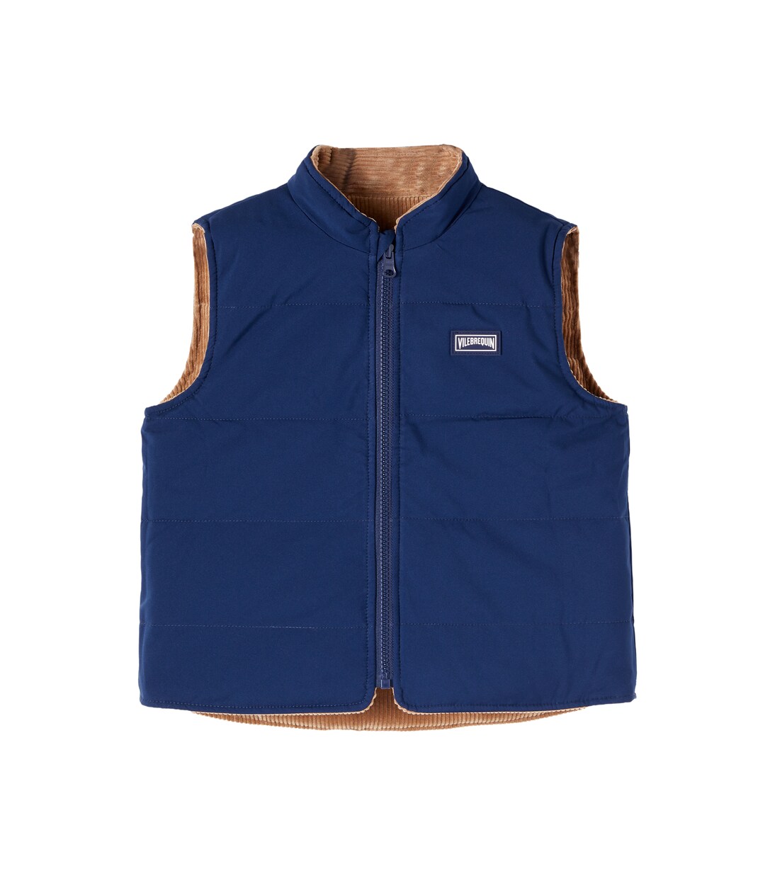Reversible cotton corduroy puffer vest | Vilebrequin Kids