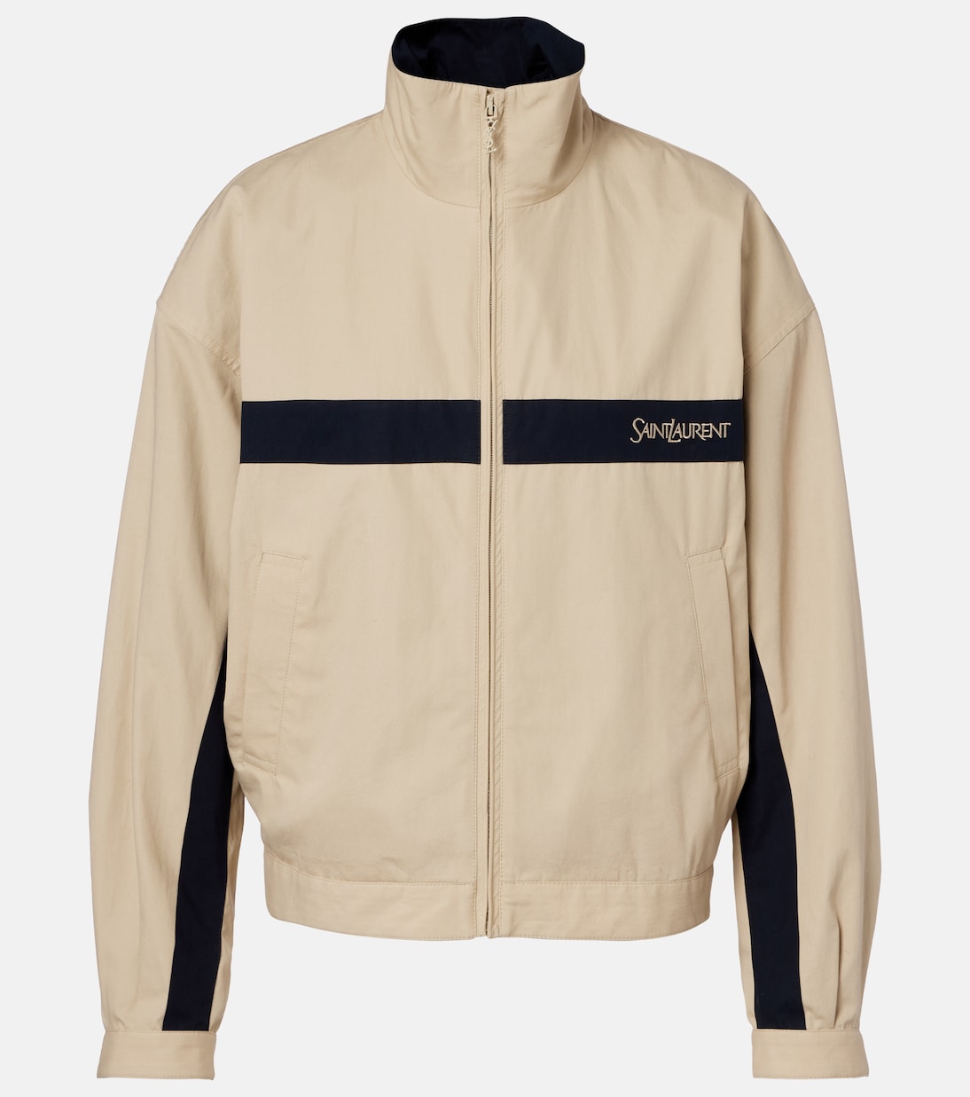 Logo cotton canvas jacket | Saint Laurent