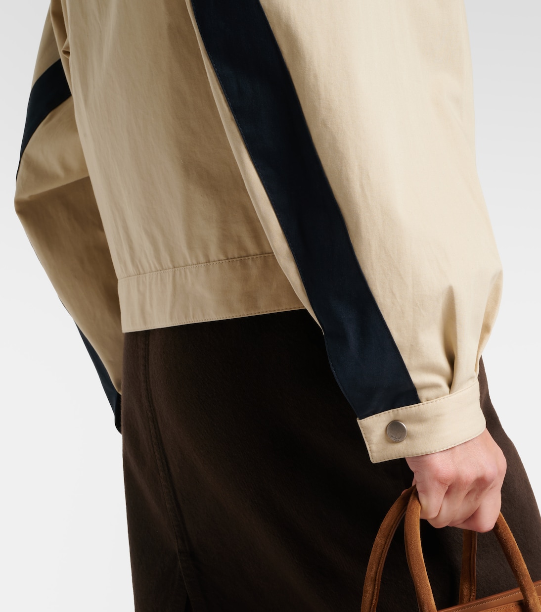 Logo cotton canvas jacket | Saint Laurent