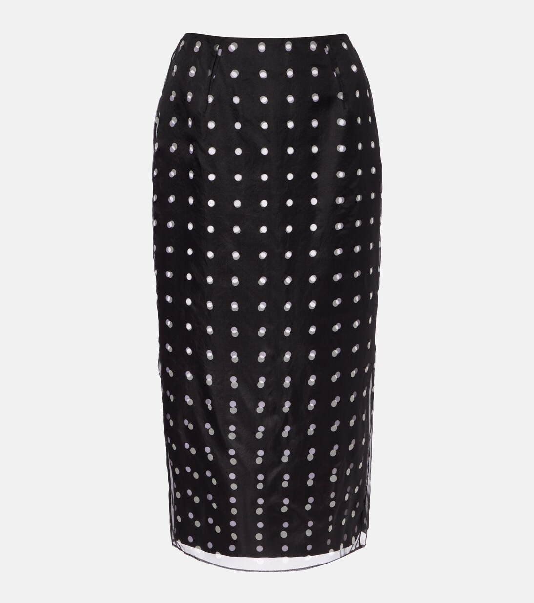Bethan polka-dot silk taffeta pencil skirt | Emilia Wickstead