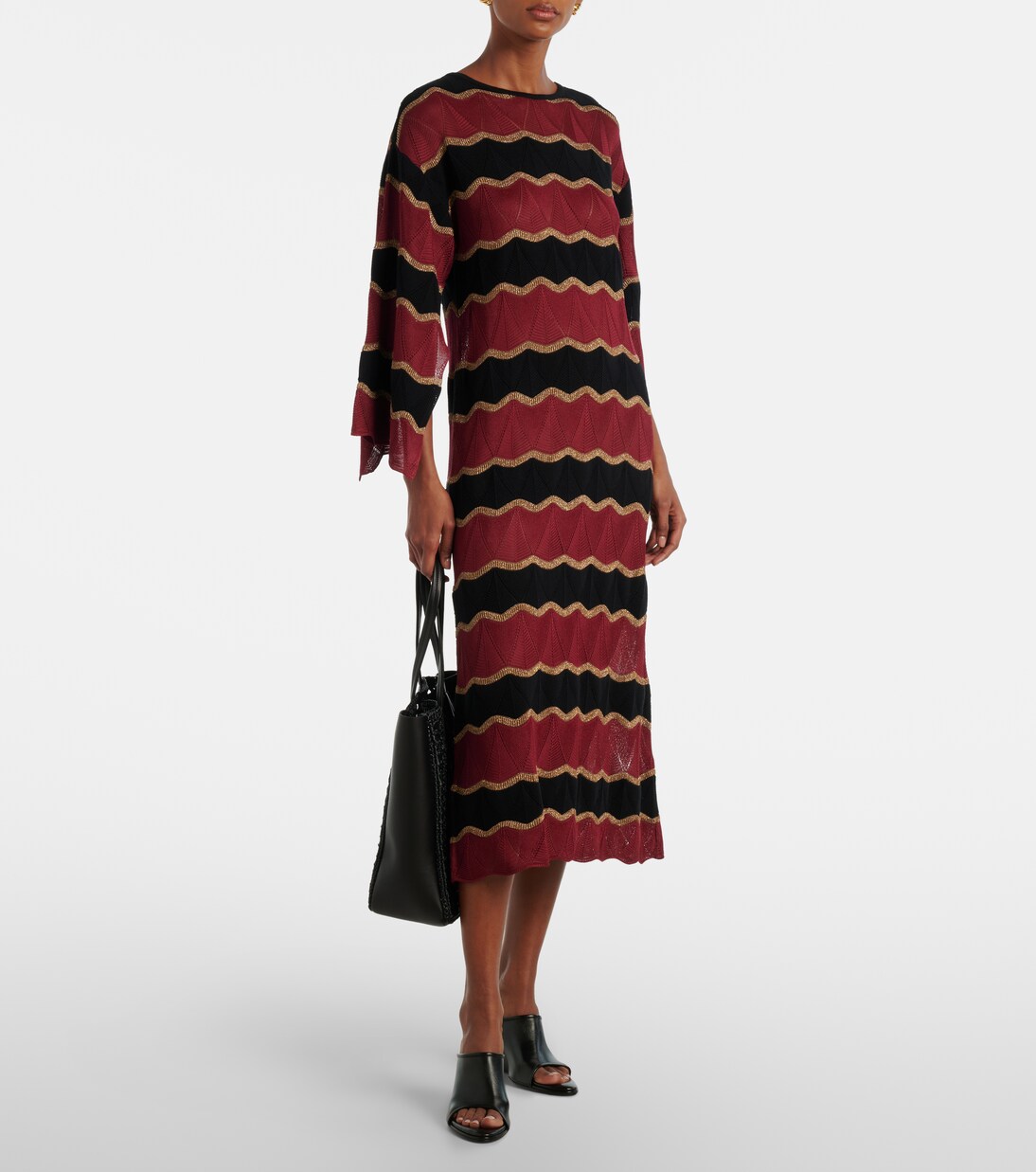 Caftano Hang Ten in lamé di misto cotone | La DoubleJ