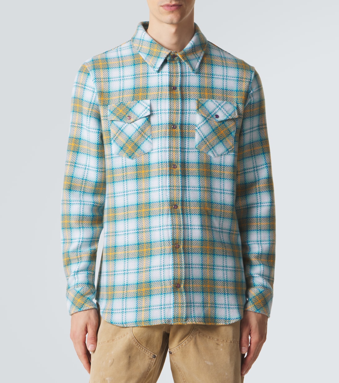 Freedom cashmere shirt with amethyst | God's True Cashmere