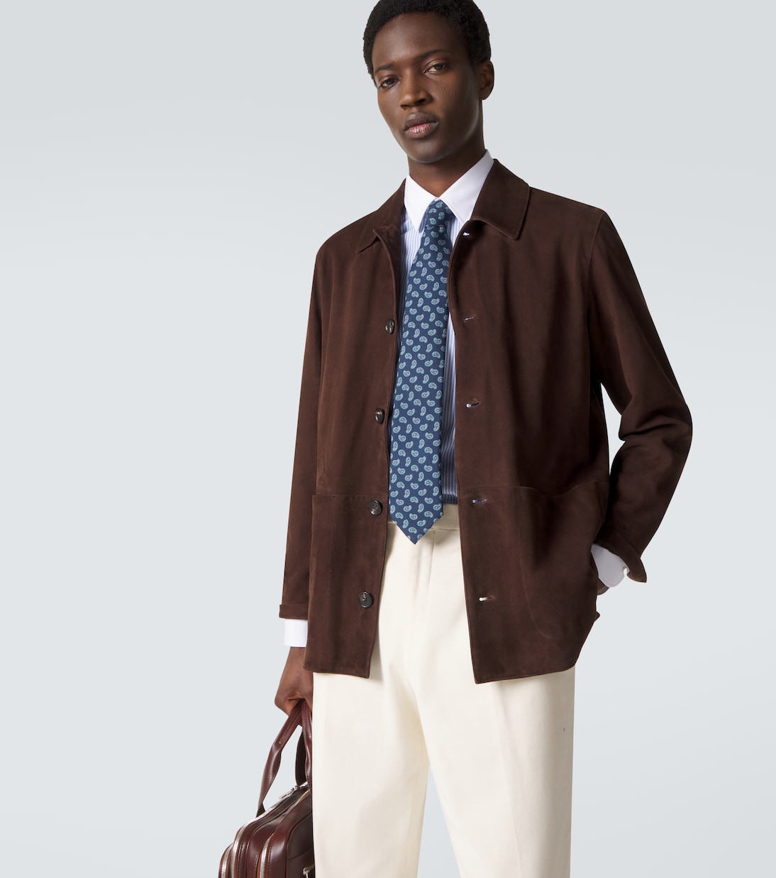 Paisley silk jacquard tie | Brioni