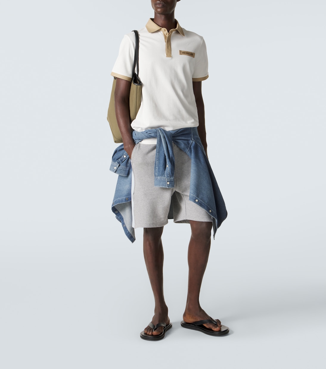 Logo cotton piqué polo shirt  | Moncler