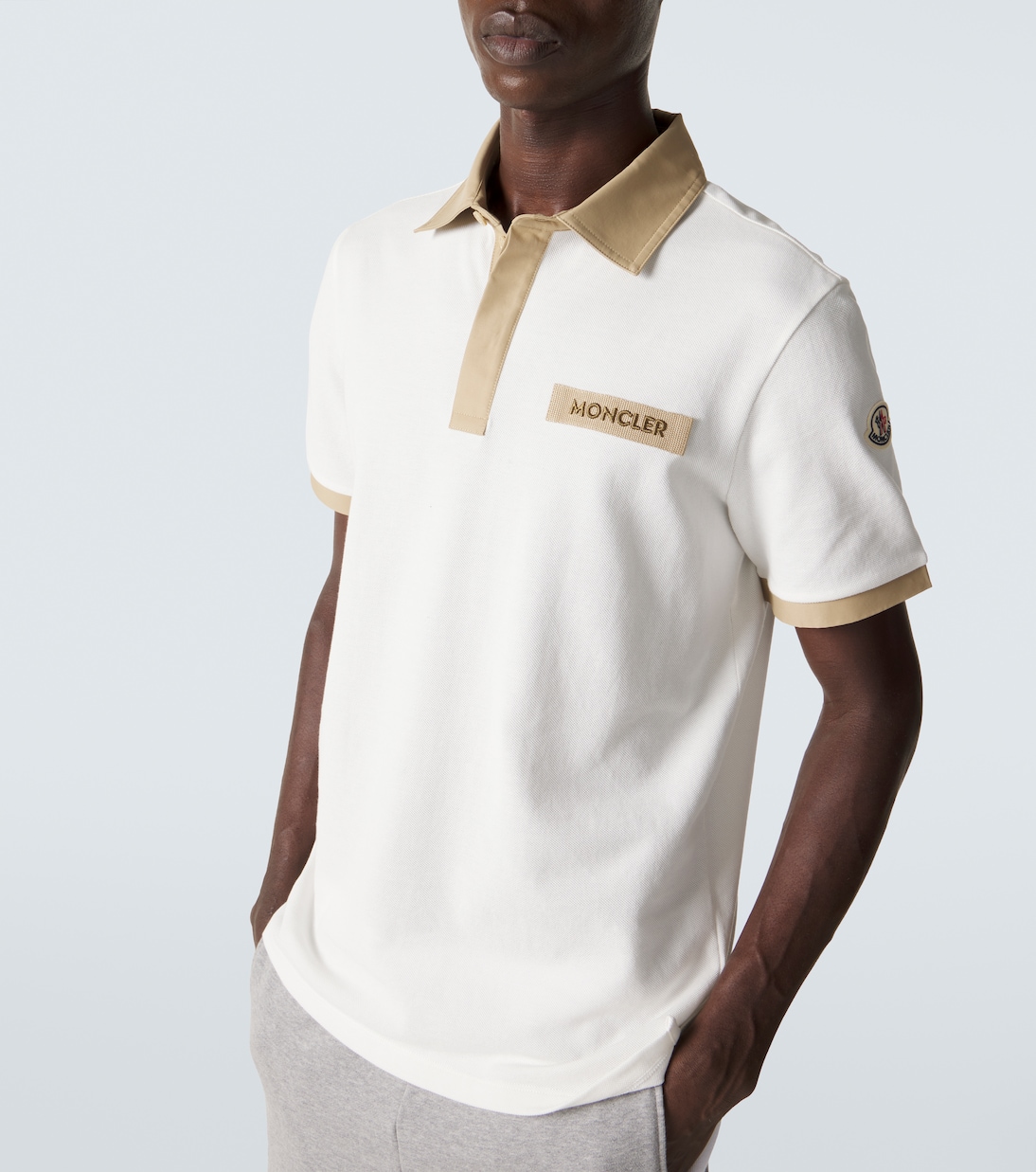 Logo cotton piqué polo shirt  | Moncler