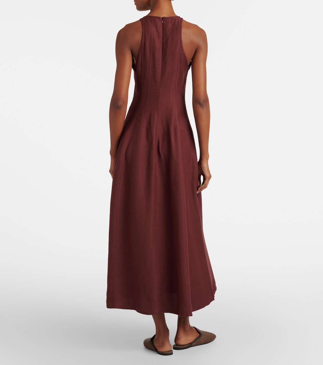 Striped midi dress | Brunello Cucinelli