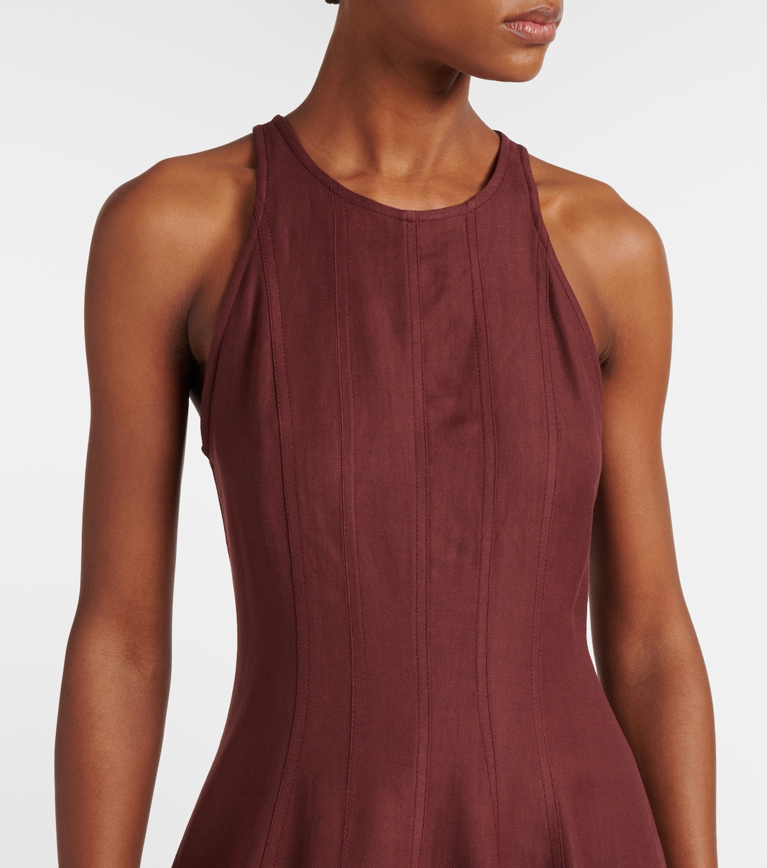 Striped midi dress | Brunello Cucinelli