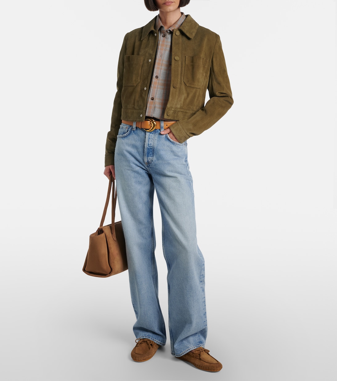 Mid-rise wide-leg jeans | Agolde