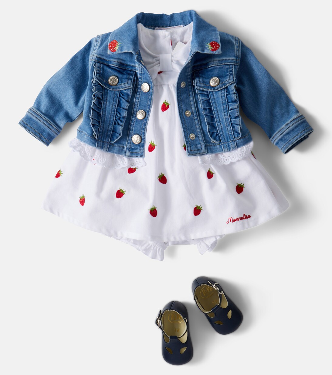 x Disney® baby cotton poplin dress | Monnalisa