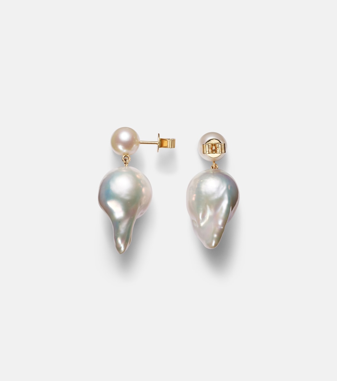 Orecchini in oro 14kt con perle di Sophie Bille Brahe, stile Venus, per giovani moderni