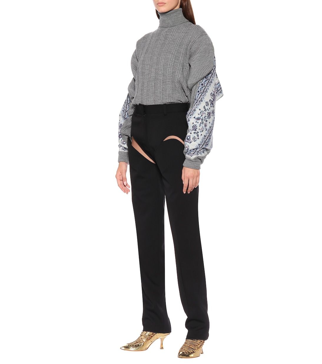 Intarsia linen-blend sweater | Y/Project
