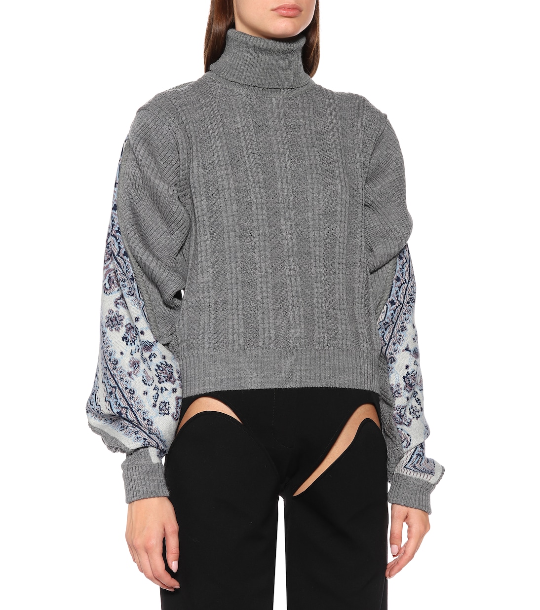 Intarsia linen-blend sweater | Y/Project