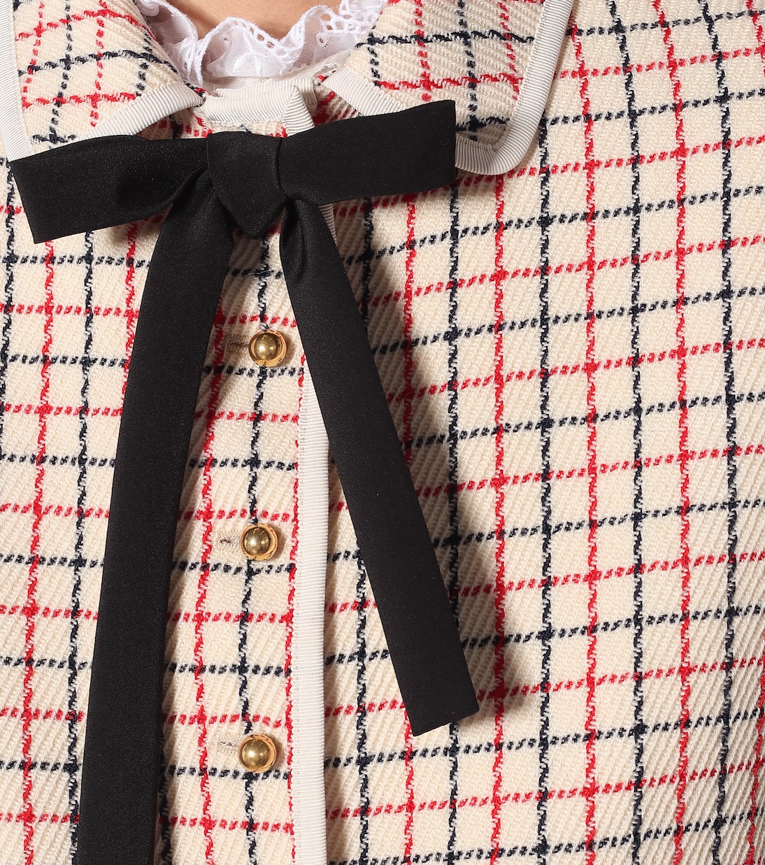 Giacca a quadretti in lana | Miu Miu