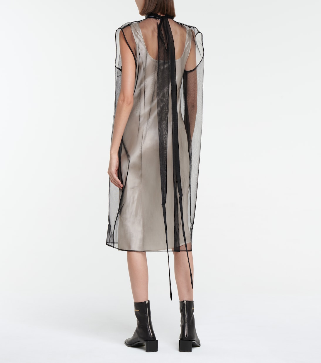 Midikleid aus Tüll und Satin | Acne Studios