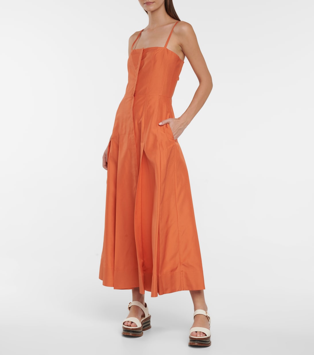 Midikleid Quillaume aus Seide | Gabriela Hearst