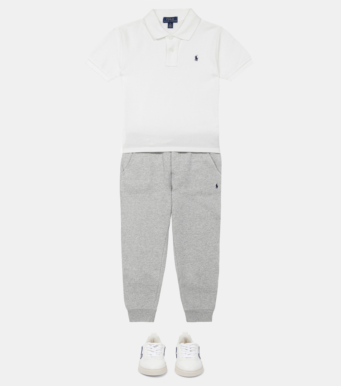 Pantalon de survêtement en coton mélangé à logo | Polo Ralph Lauren Kids