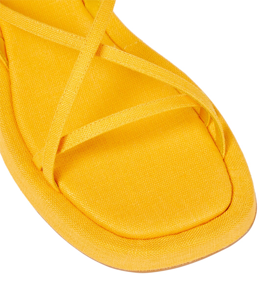 Sandalias Rosie 16 de piel y lino | Gia Borghini