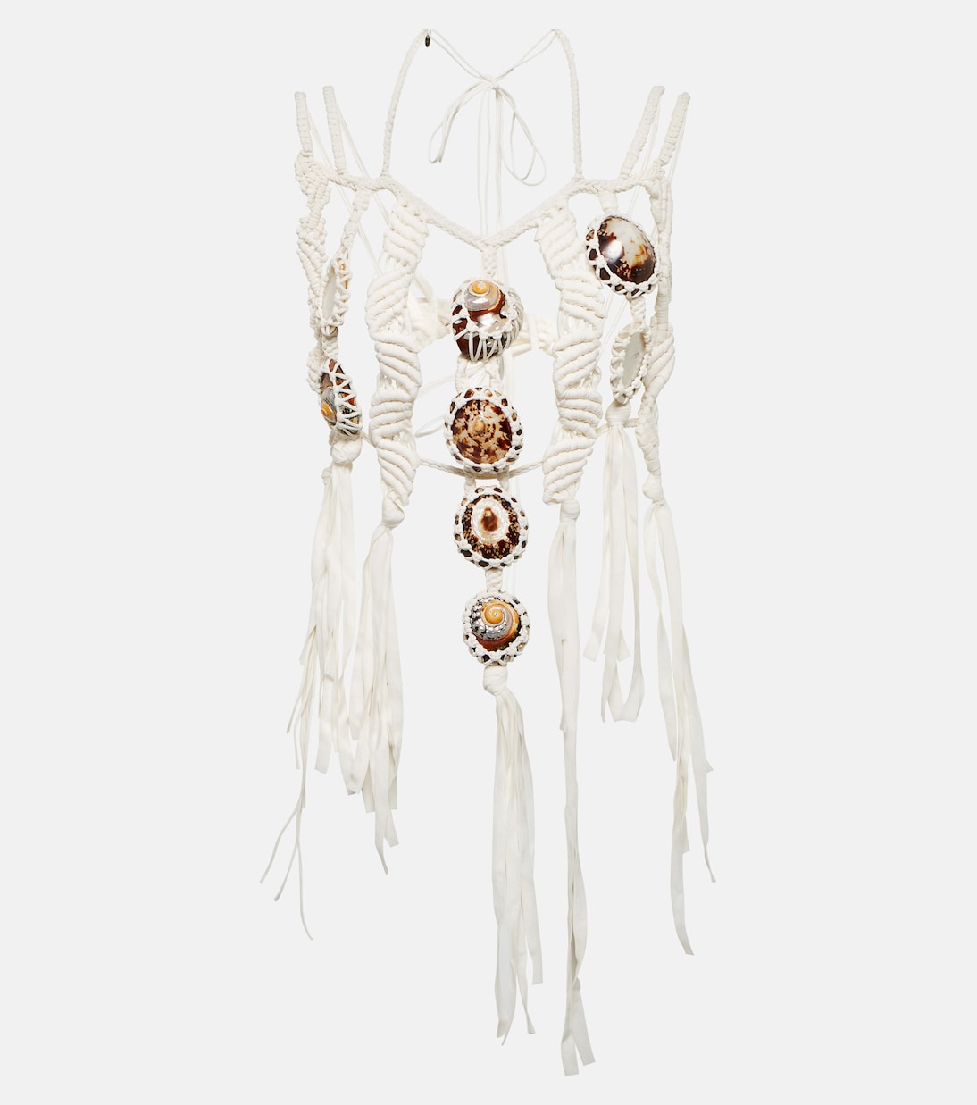 Collana Larry in crêpe de chine con conchiglie | Chloé