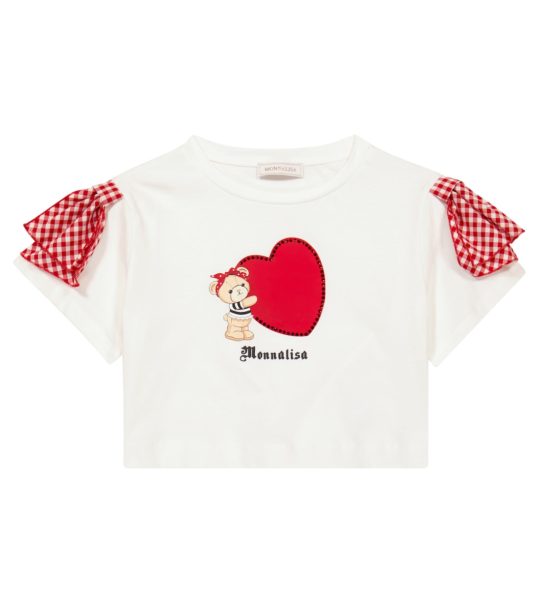 Camiseta de algodón con adornos | Monnalisa