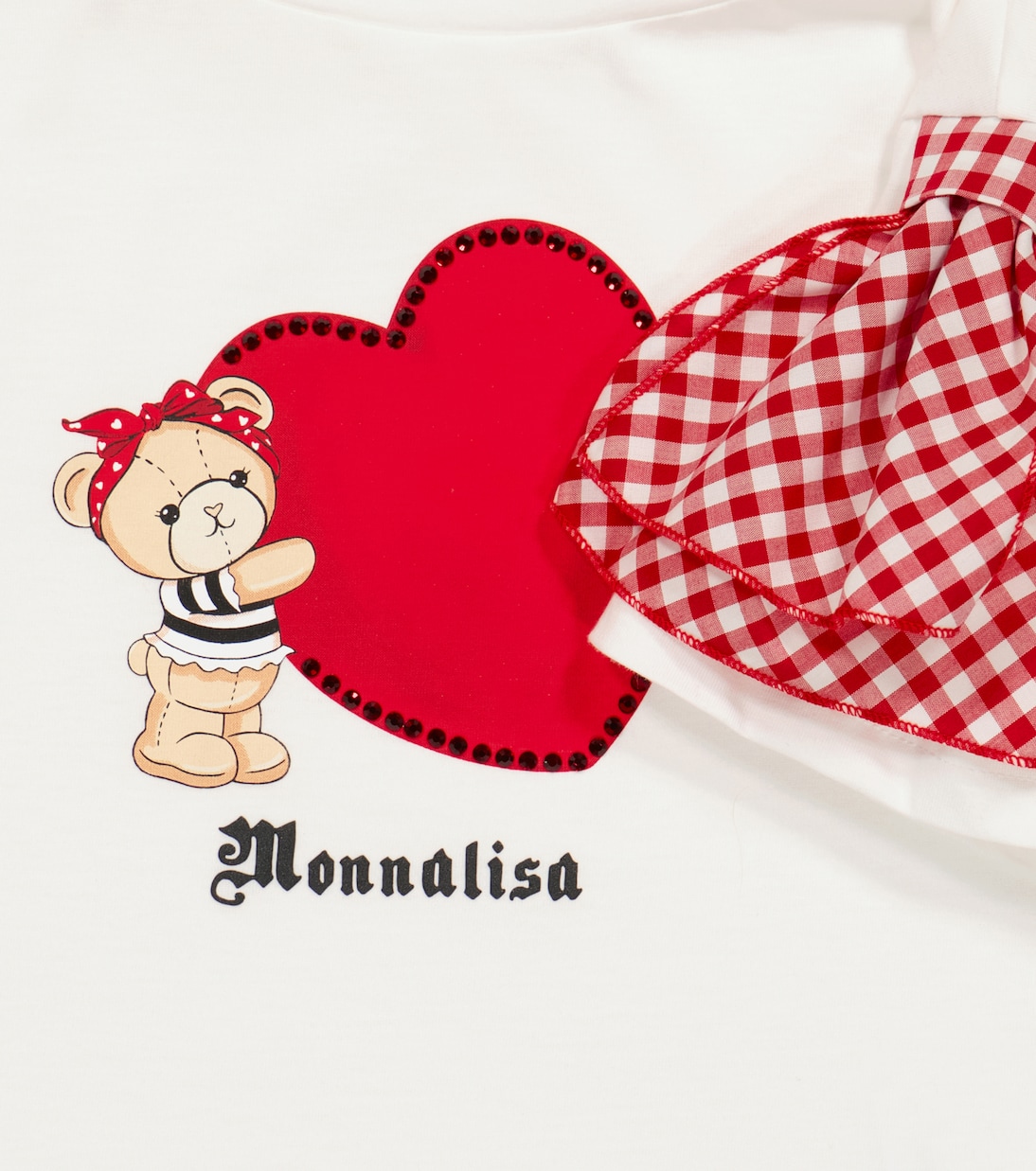 Camiseta de algodón con adornos | Monnalisa