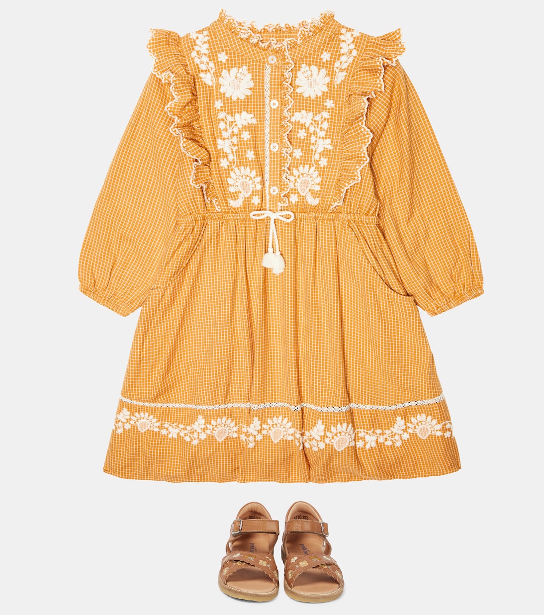 Kleid aus Baumwolle und Spitze | Louise Misha