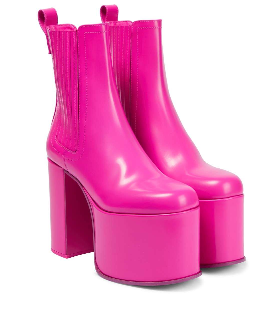 Club platform leather ankle boots | Valentino Garavani