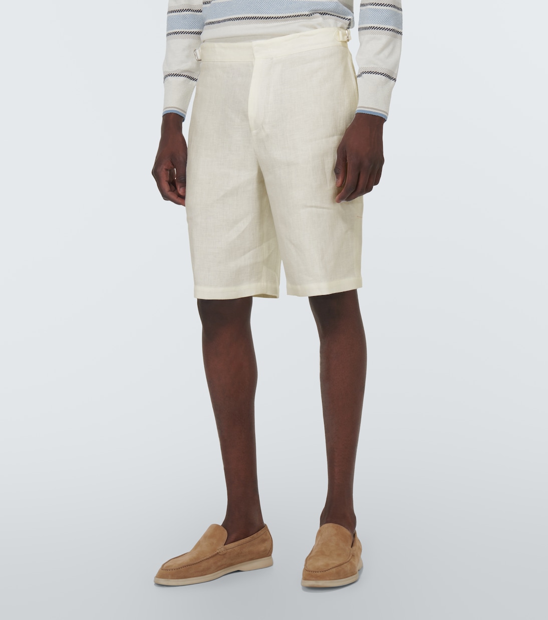 Majuro linen Bermuda shorts | Loro Piana