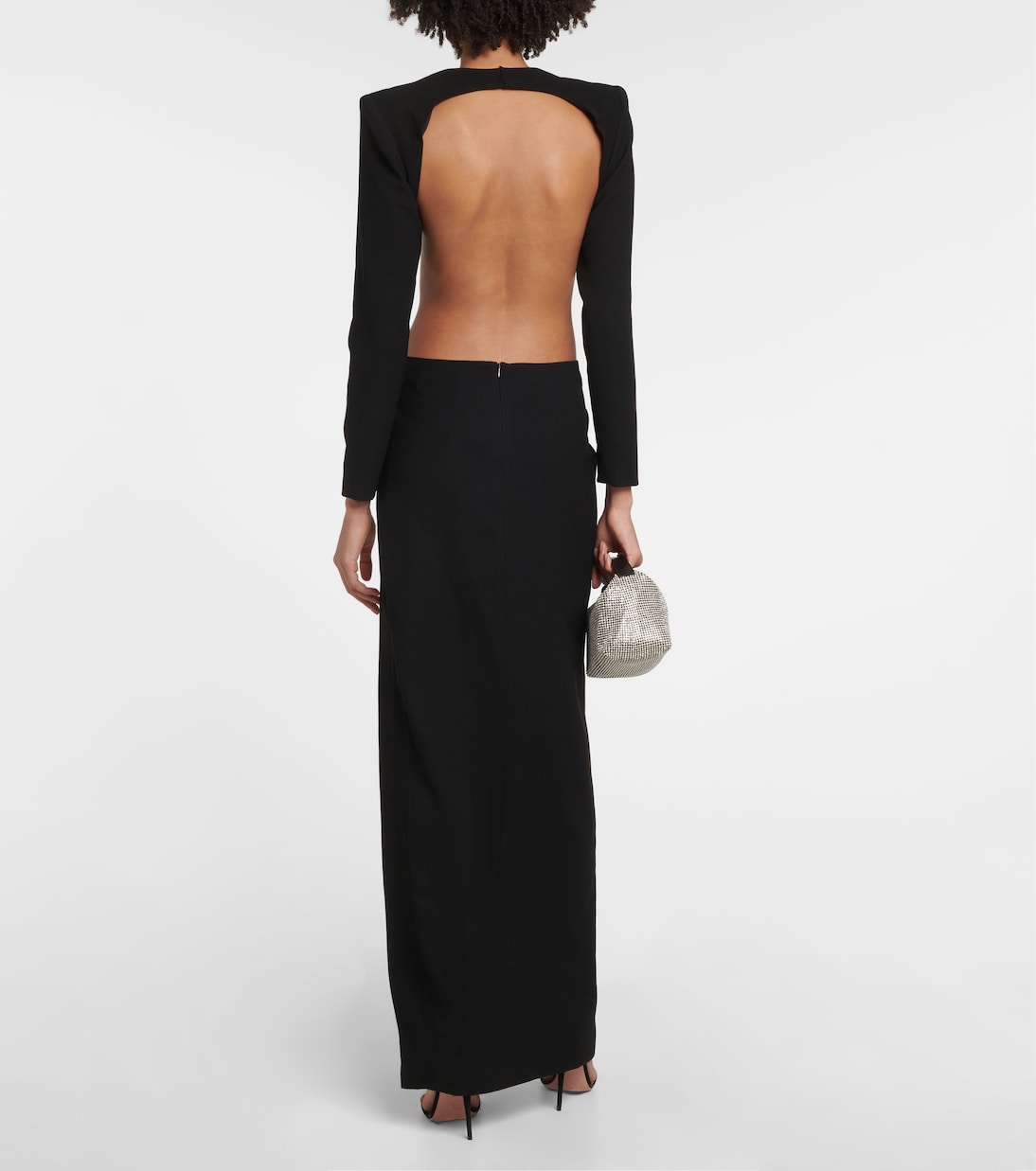 Cutout side-slit gown | Mônot