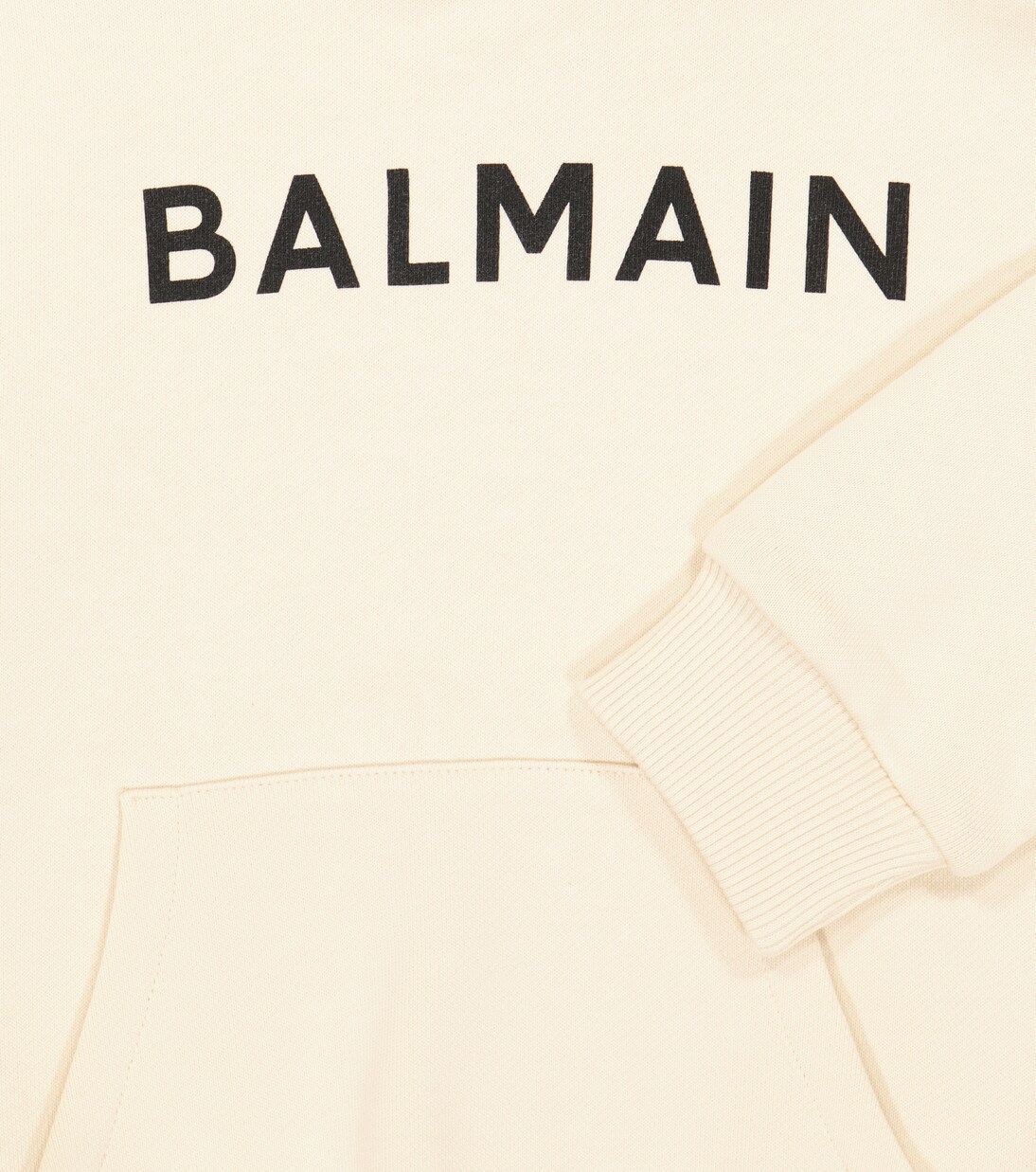 Sudadera con capucha de algodón con logo | Balmain Kids
