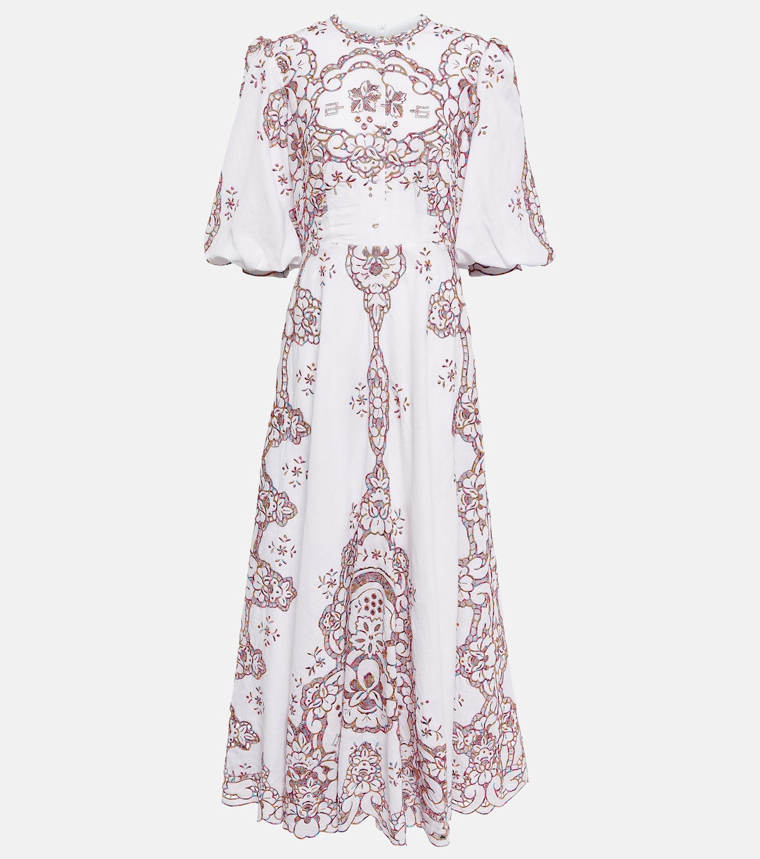 Besticktes Maxikleid Iris Reticella | Costarellos