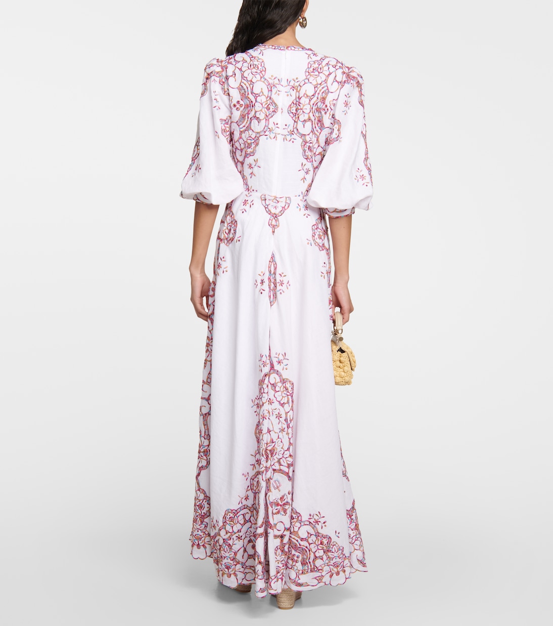 Besticktes Maxikleid Iris Reticella | Costarellos