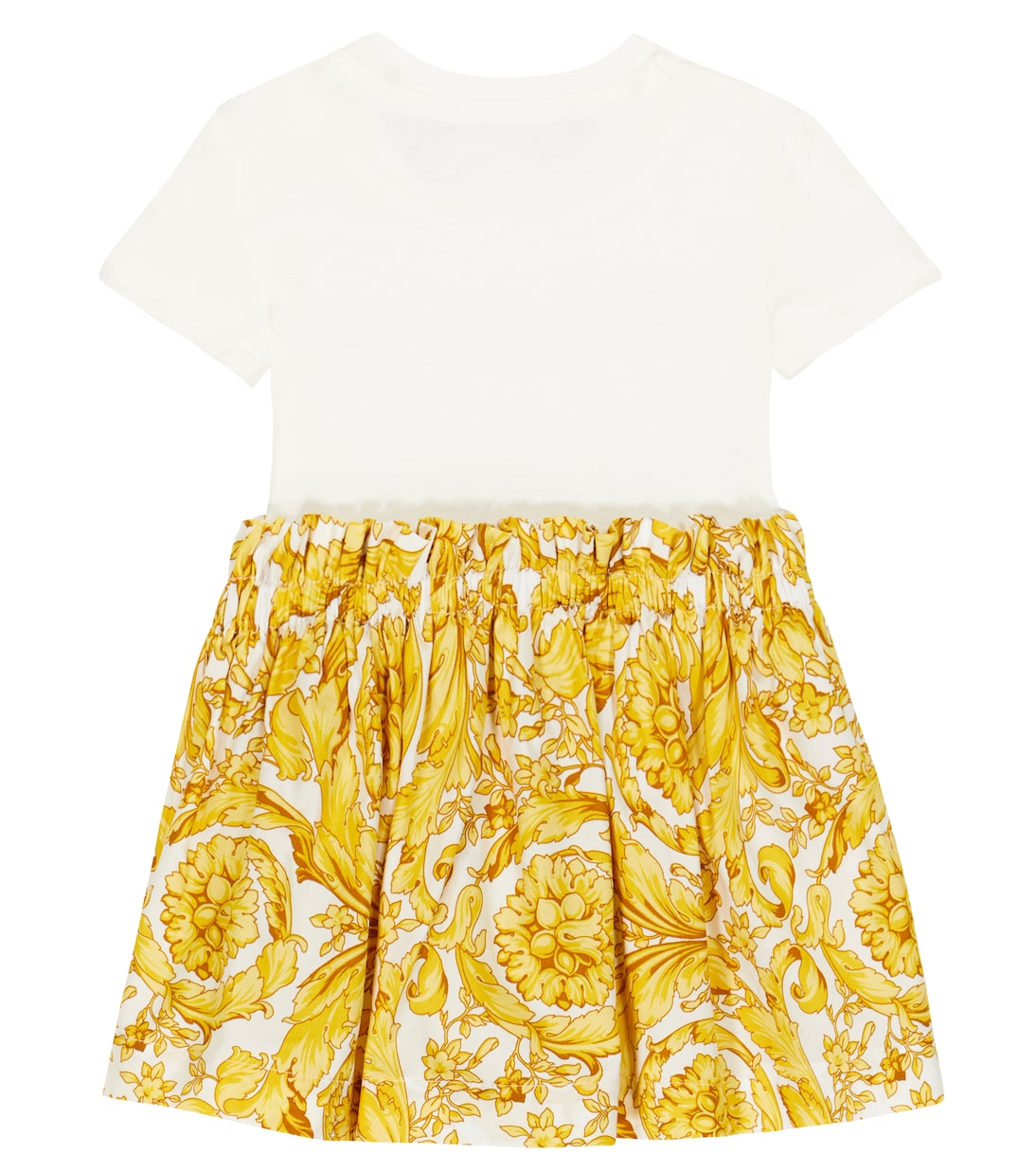 Baby printed cotton dress in multicoloured - Versace Kids