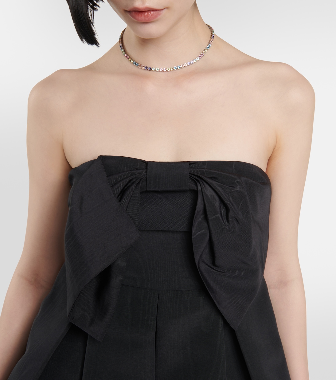 Kerrigan moiré taffeta minidress | LoveShackFancy