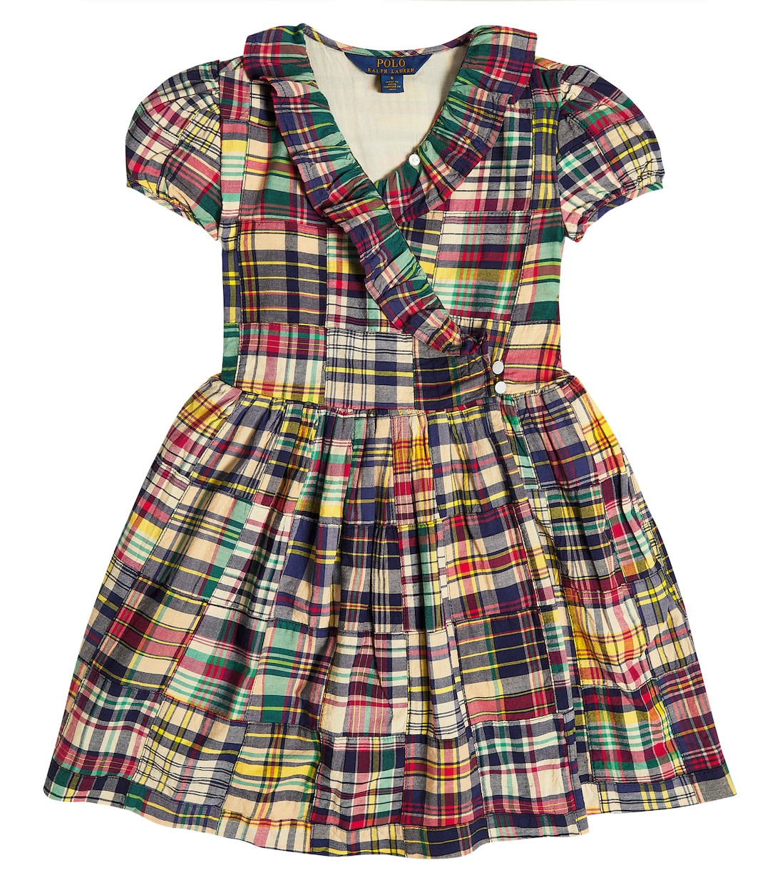 Vestido wrap de algodón madrás | Polo Ralph Lauren Kids