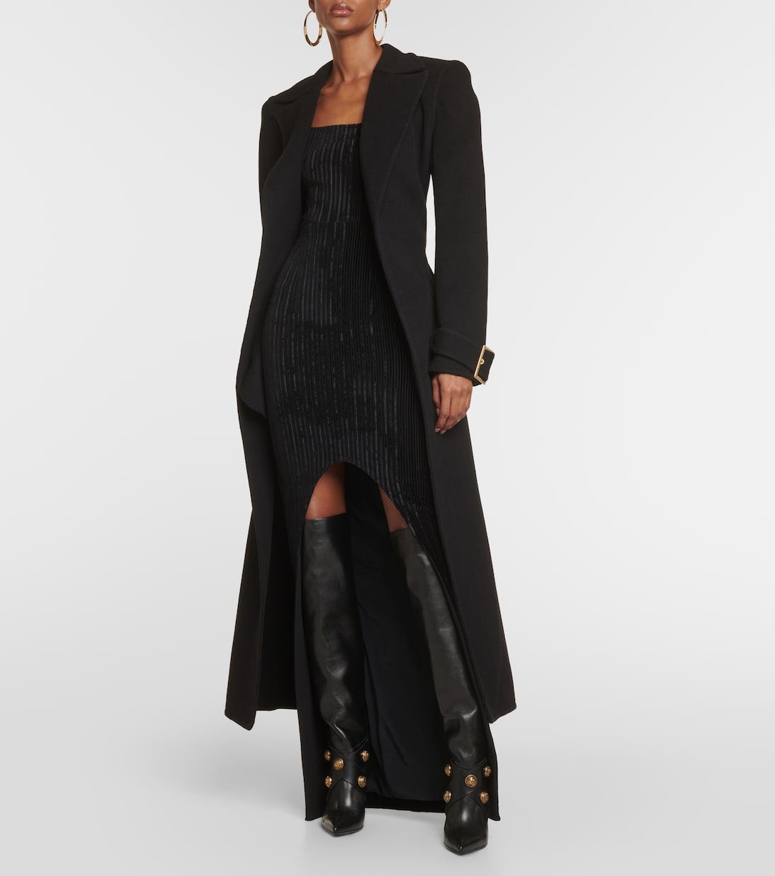 Alma leather knee-high boots | Balmain