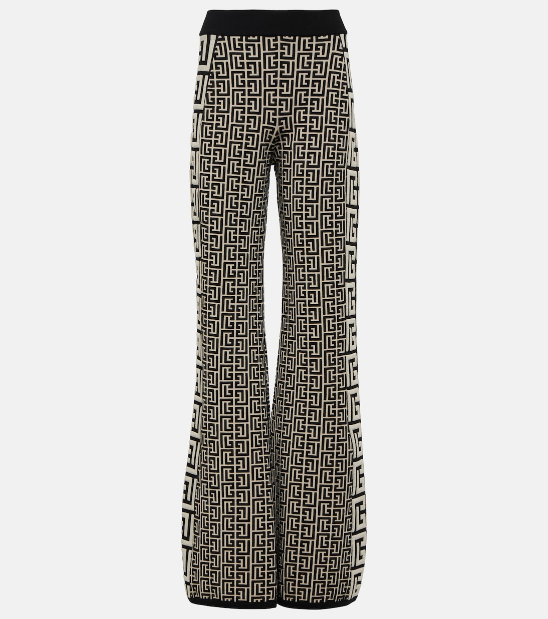 Pantalon évasé en laine mélangée | Balmain
