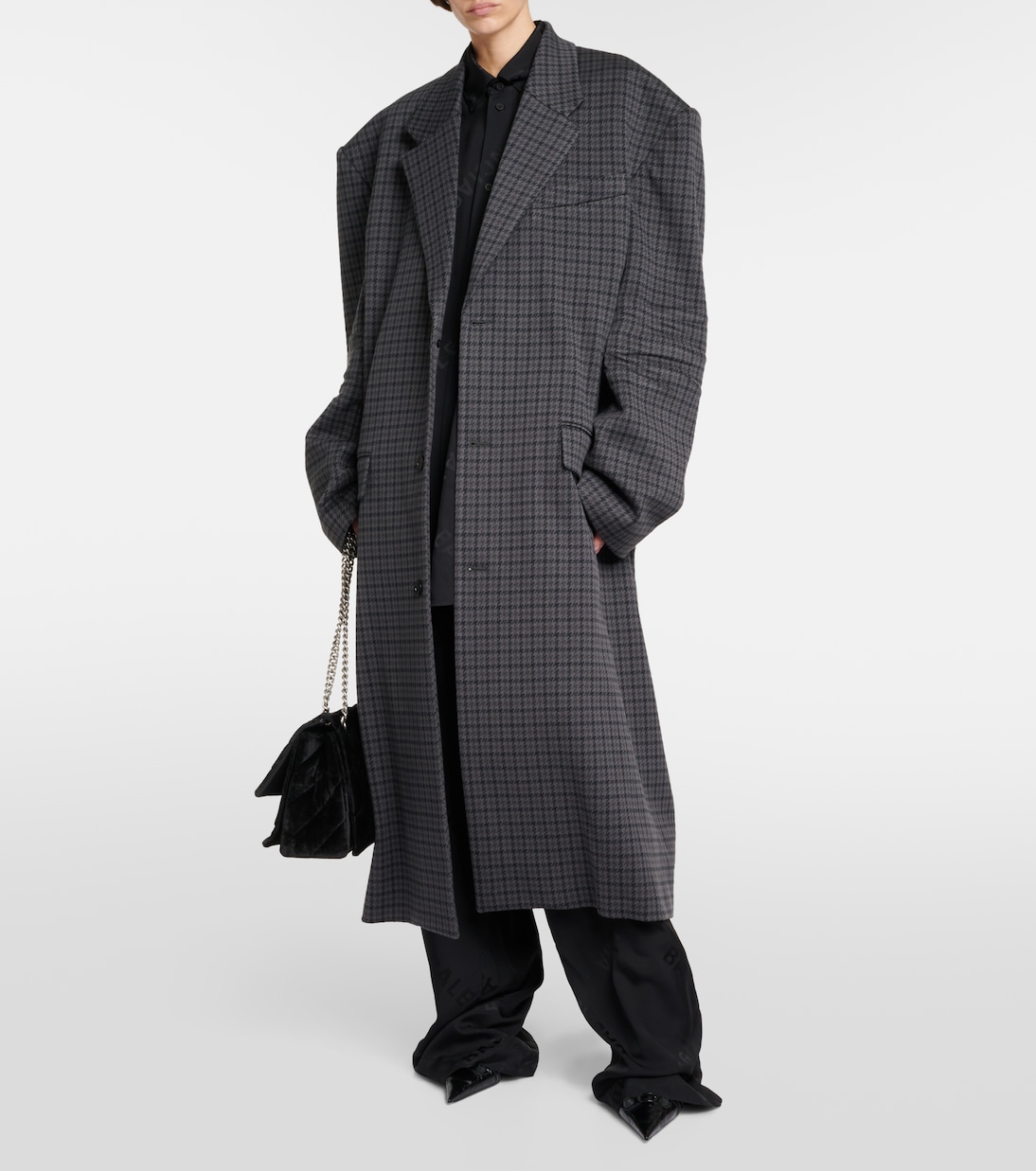 Oversized single-breasted coat | Balenciaga