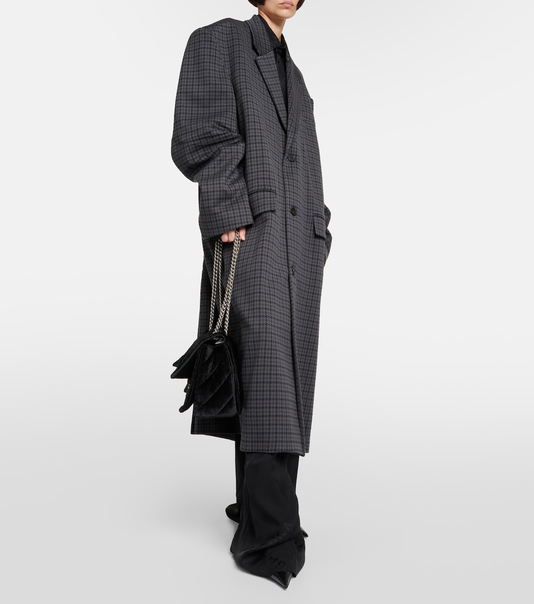Oversized single-breasted coat | Balenciaga