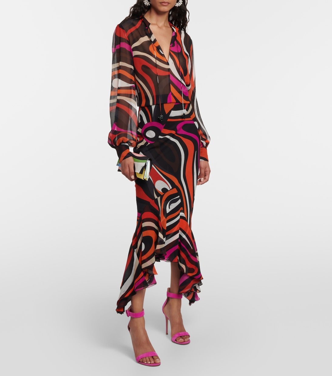 Marmo silk chiffon blouse | Pucci