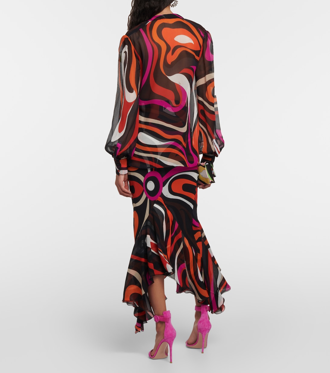 Marmo silk chiffon blouse | Pucci