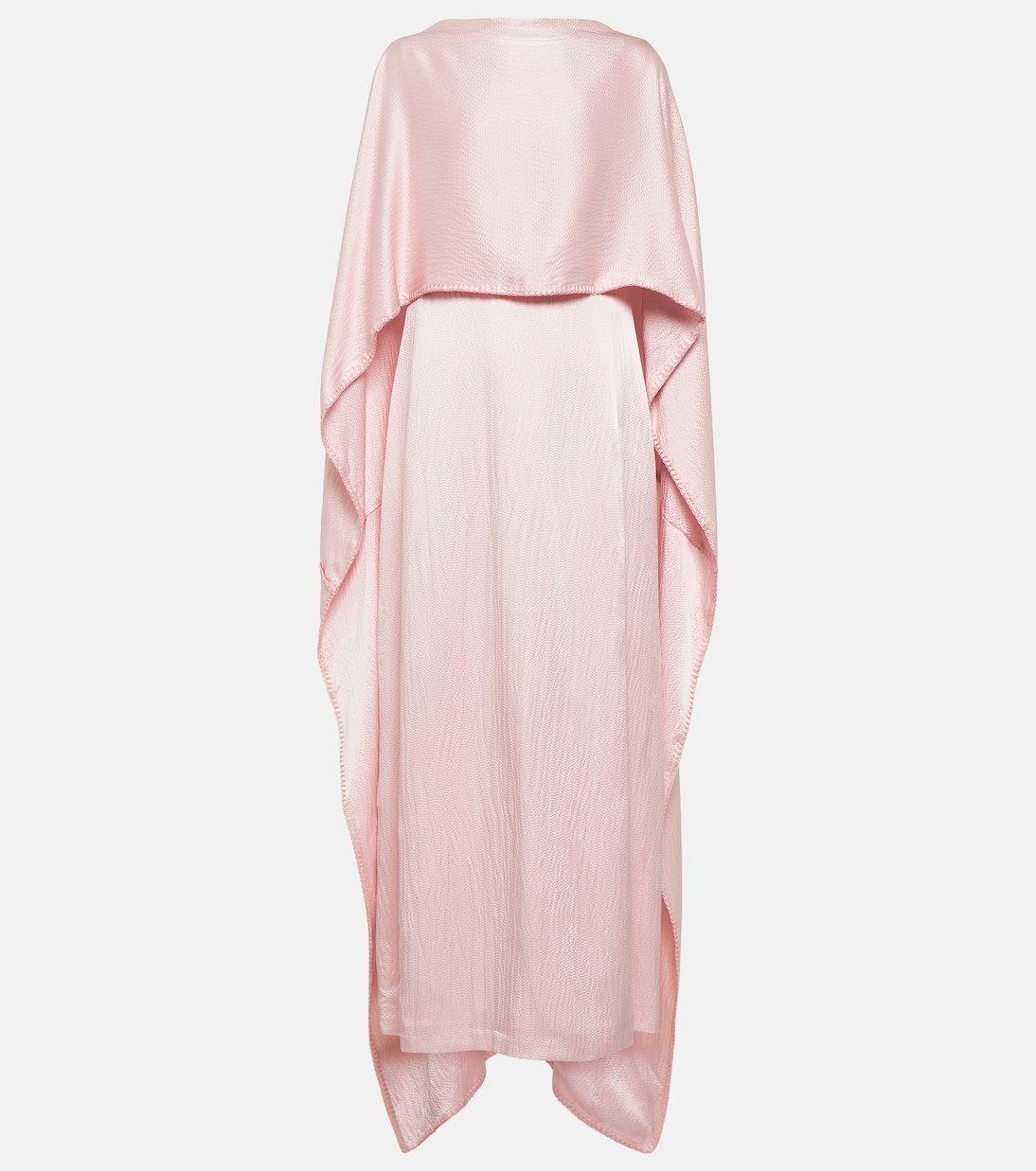 Caped silk satin gown | Gabriela Hearst