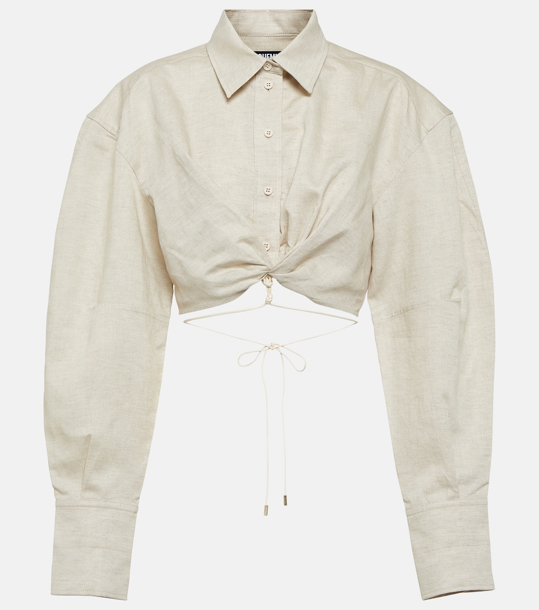 Camicia cropped Plidao in lino e cotone | Jacquemus